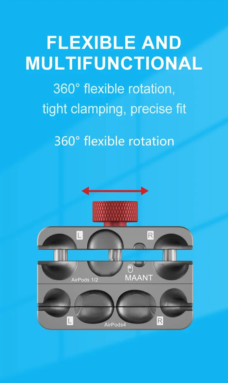 MaAnt P2 AIR Earphone Clamp for AirPods 1/2/3/4/Pro/Pro12 Earphone Chip Repair Fixed Disassembly Battery Replacement Tools