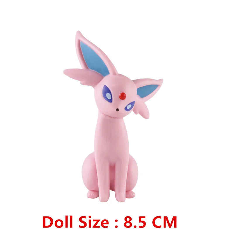 Pokemon Anime Action Figure Set - Pikachu Sun Elf Eevee Gengar Monsters Cartoon Model Toys Gift for Bulk Purchase