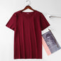 1pcs Men T-shirts Ice Silk Traceless Slim T Shirt For Man Seamless Casual V-neck Short Sleeve Tee Male Summer Thin Clothing Tops