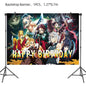 Anime Demon Birthday Theme Gifts Bags Keychain tattoo sticker Demon Slayer Candy Bags Packaging Giveaway Party Favors Gifts Supp