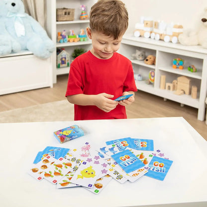 [Kids Card Games]Go Fish, Old Maid, Memory Match and Crazy 8s for Kids 4-8, Fun Toddler Card Games for Family Game Party Games
