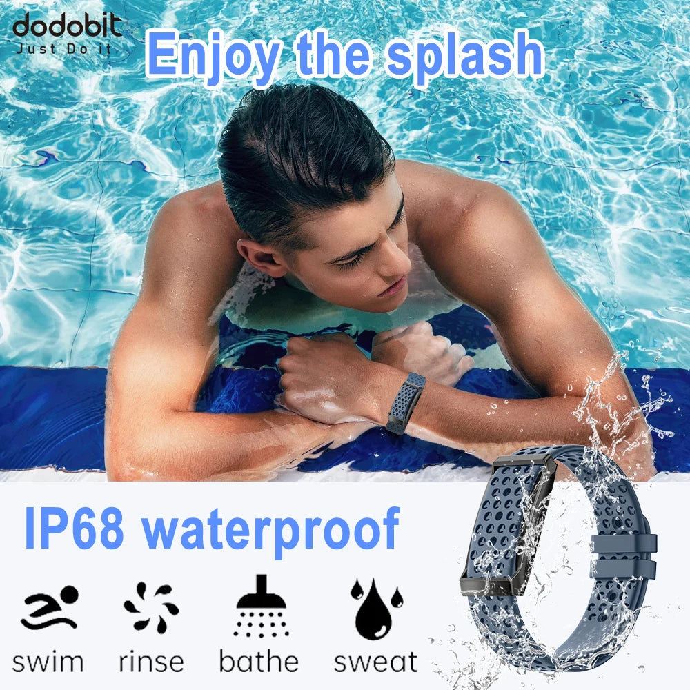 Dodobit Ai Non-screen Smart Bracelet with Heart Rate Blood Pressure Fitness Tracker Sport Reloj Inteligente 2026