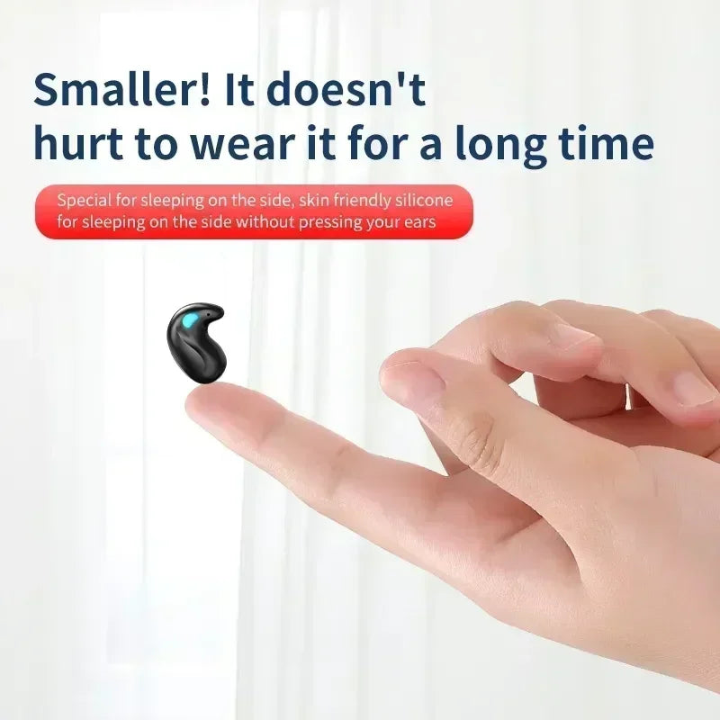 Sleeping Earbuds Wireless Mini Headphones For Work TWS Bluetooth Earphone Stereo Hidden Headsets with Mic HD Call Waterproof