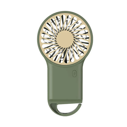 Portable Mini Fan With Carabiner,USB Rechargeable Silent Foldable Table Fan, Handheld Pocket Fan For Home Office Travel
