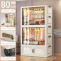Folding Storage Cabinet Wall Mounted Foldable Locker Compact Organizer for Home Office Space Saving Design
