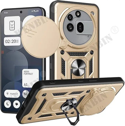 Case For Nothing Phone 3 3a Pro 2a Cover Lens Protection With Ring Magnetic Holder Coque Fundas
