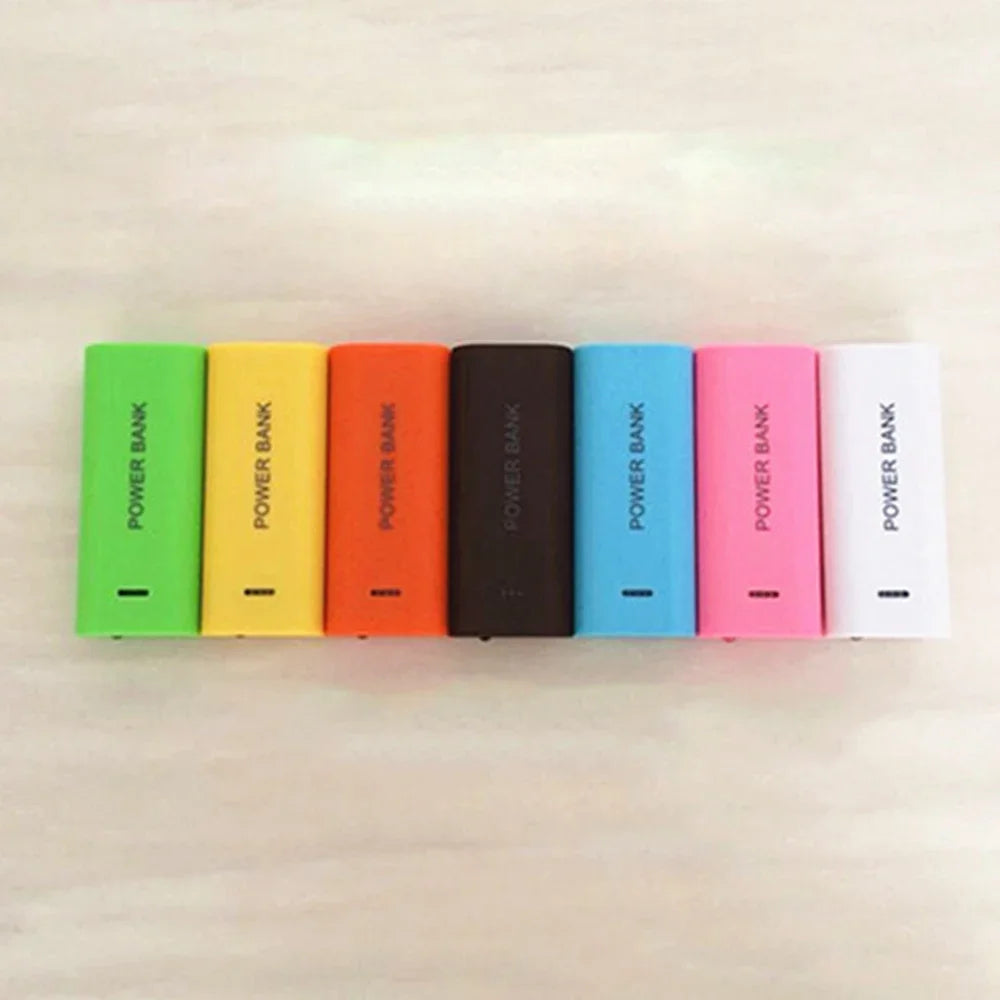 1/2pcs Power Bank Case 1-Cell 18650 Battery Box for Smart Phone Charge 5V 1A for 18650 Battery with Indicator Light