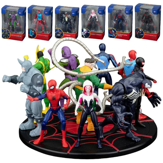 ZD Toy Spider-man BASE AGGREGATION GAMEPLAY ELECTRO GREEN GOBLIN Miles Morales Collection Infinity Saga Figure Toy