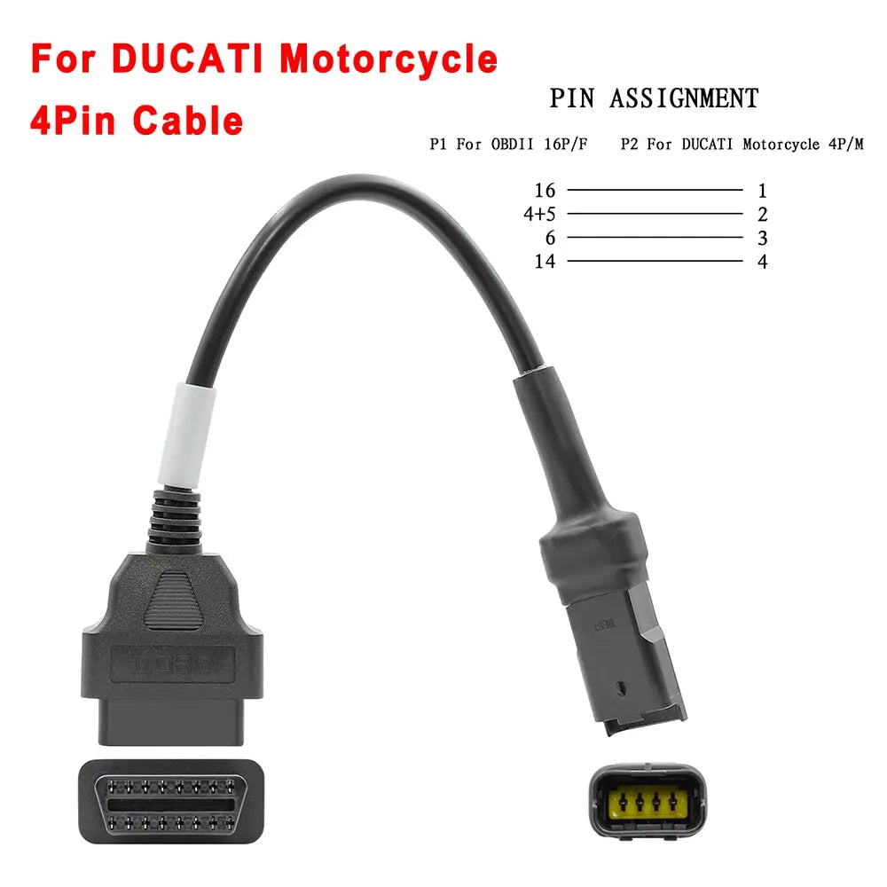 ELM327 V1.5 for Yamaha for Honda EFI Motorcycle Diagnostic Tool 3+4pin & 6pin to 16PIN OBD2 Cable Scanner Fault DiagnosisTool