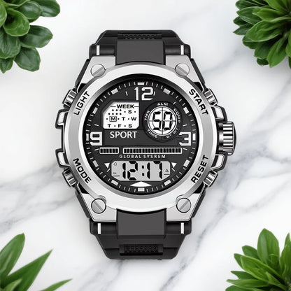 Trendy men's multifunctional sports student electronic watch is the best choice for gift giving