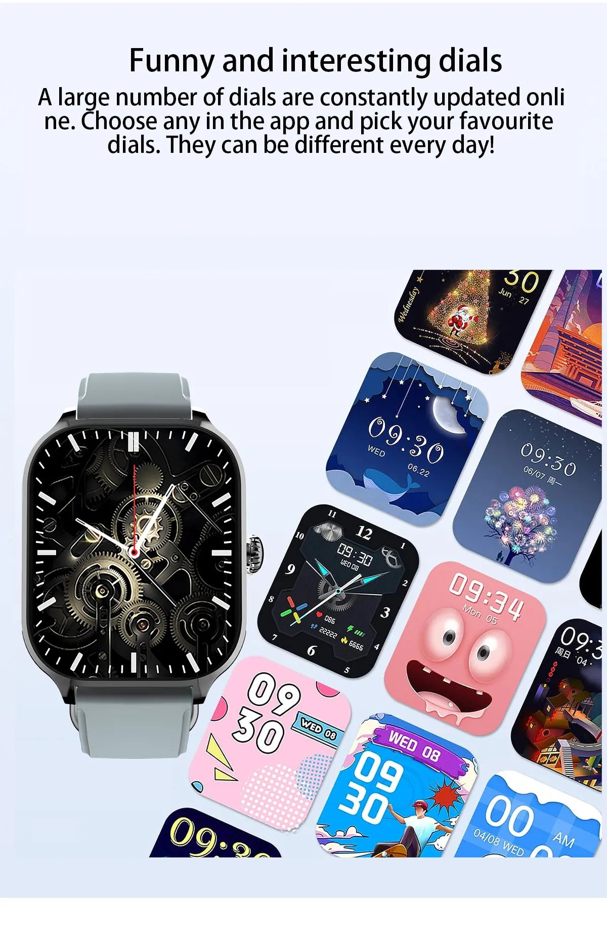 2.01'' Smartwatches Fitness Tracker Blood Pressure Monitor BT Call Sports Wrist Smart Watches for Men Women 2026 Android Phones