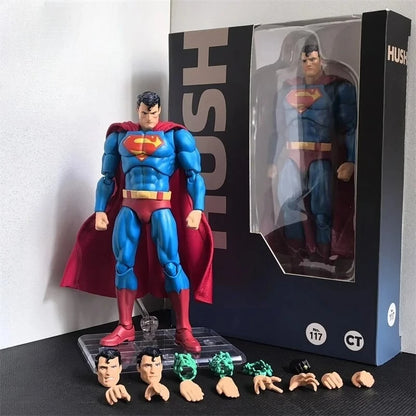 In Stock Ct Toys Superman Mafex 117 Comic Hush Justice League Articulated  Dc Superman Hush Anime Action Figure Model Toys