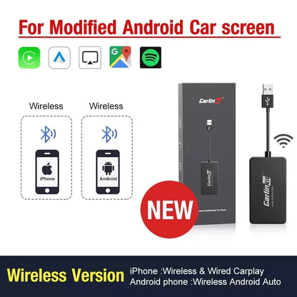 CarlinKit Wireless Carplay Dongle Android Auto Wireless AI Box FOTA MirrorLink USB Adapter For Aftermarket Android System