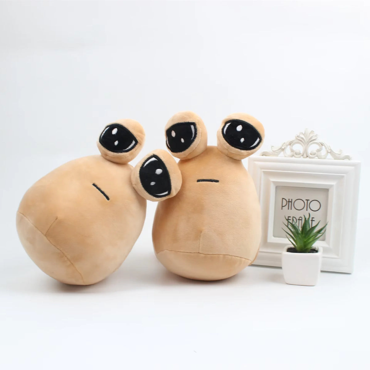 20cm/7.87in Anime Game Maw Pou Plush Toy Kawaii Cartoon My Pet Alien Pou Doll Soft Filled Pillow Birthday Gift