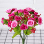 Simulated Rose Bouquet Home Decoration Small Rose Camellia Wedding Decoration Artificial Flowers Garden Decoration