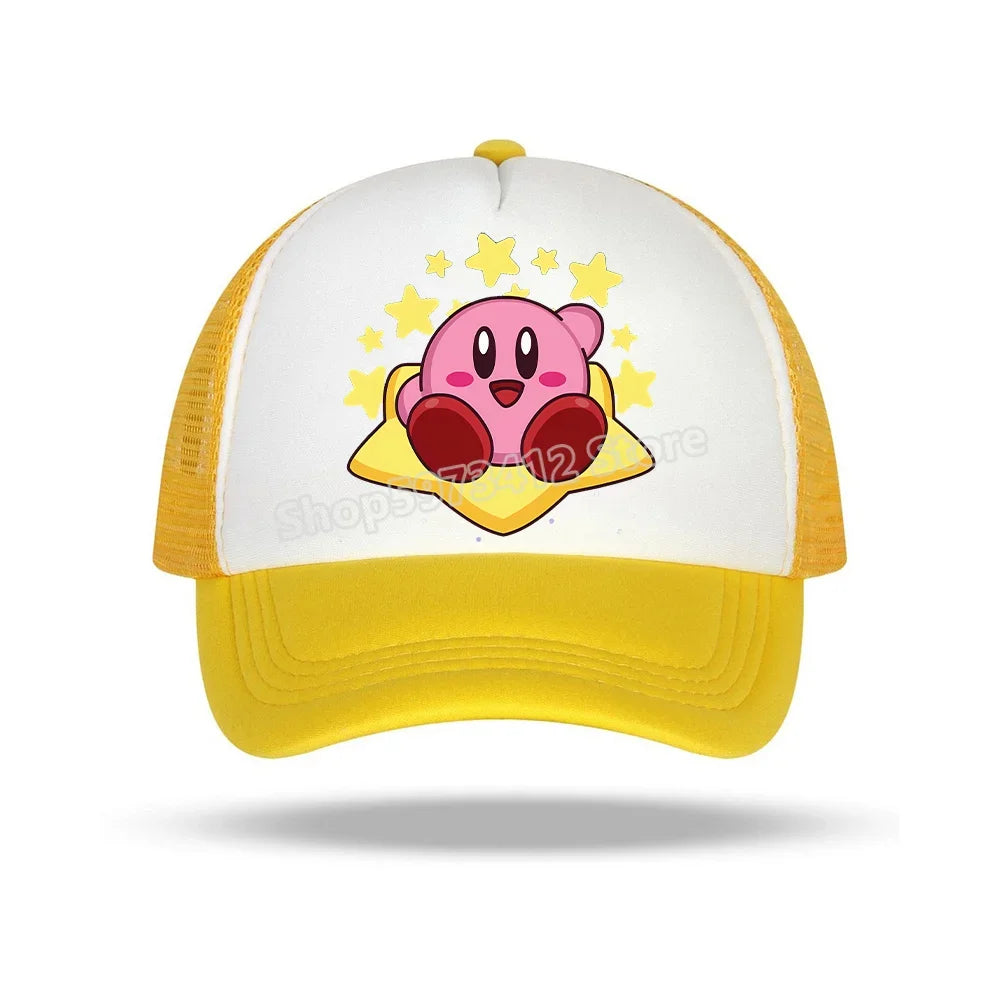 Star Kirbys Children Baseball Hat Cartoon Casuals Bonnet Outdoor Sports Sun Cap Peaked Caps Unisex Men Baby Kids Birthday Gifts