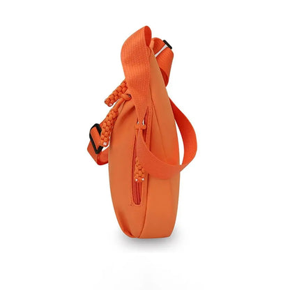 Fashion Large Capacity Women's Crossbody Bag Solid Color Multi-layered Shoulder Bag Simple Dumpling Bag Travel