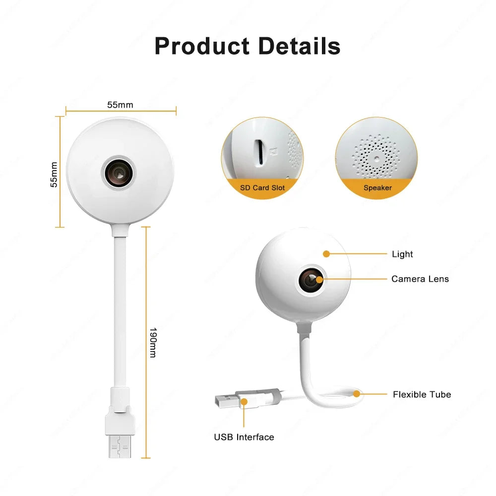 Indoor Mini Camera 3MP 2.4G WIFI Wireless Baby Monitor USB Light Bulb Camera Home Security Protection IP Cam Video Surveillance