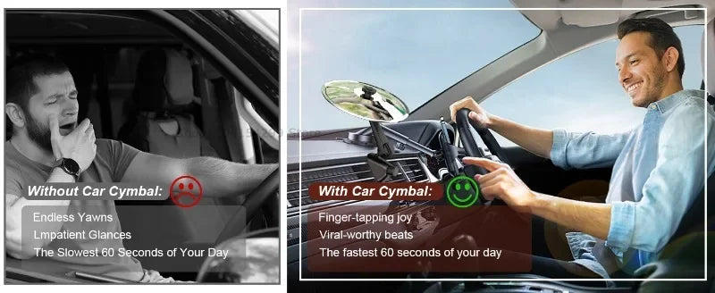 Universal Mini Drums Colliding With Cymbals Vent Decoration For Car Rugged Automotive Interior Accessories Crash Proof Design