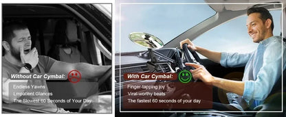 Universal Mini Drums Colliding With Cymbals Vent Decoration For Car Rugged Automotive Interior Accessories Crash Proof Design