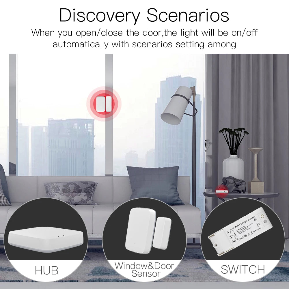 MOES Tuya ZigBee3.0 Smart Hub, Wireless/Wired Gateway Bridge SmartLife App Remote Control Works with Alexa Google Home Assistant