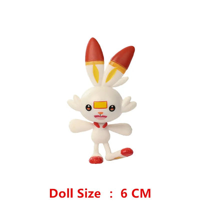 Pokemon Anime Action Figure Set - Pikachu Sun Elf Eevee Gengar Monsters Cartoon Model Toys Gift for Bulk Purchase