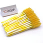 50 Pcs Shiny Crystal Eyelash Applicator Disposable Diamond Handle Nylon Two Colors Mascara Wands Spoolies Pink Brushes