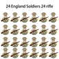 WWII Infantry Military Soldier War National Army Mini Gun armament Models Building Blocks Building Blocks Toys for Kids