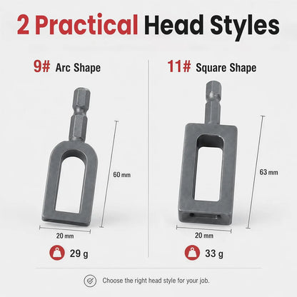 1/2pcs Large Diameter Multi-Functional Wire Twisting Tool Standard Hexagonal Shank Compact Size Iron Wire Knotting Connector