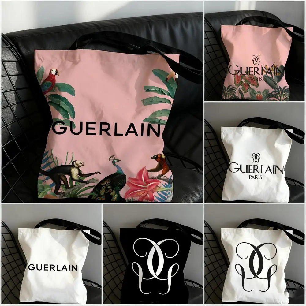G-GuerlainS BRAND Storage Bags Large Capacity Canvas Bag For Female Students To Hold Books Tote Mommy Bag