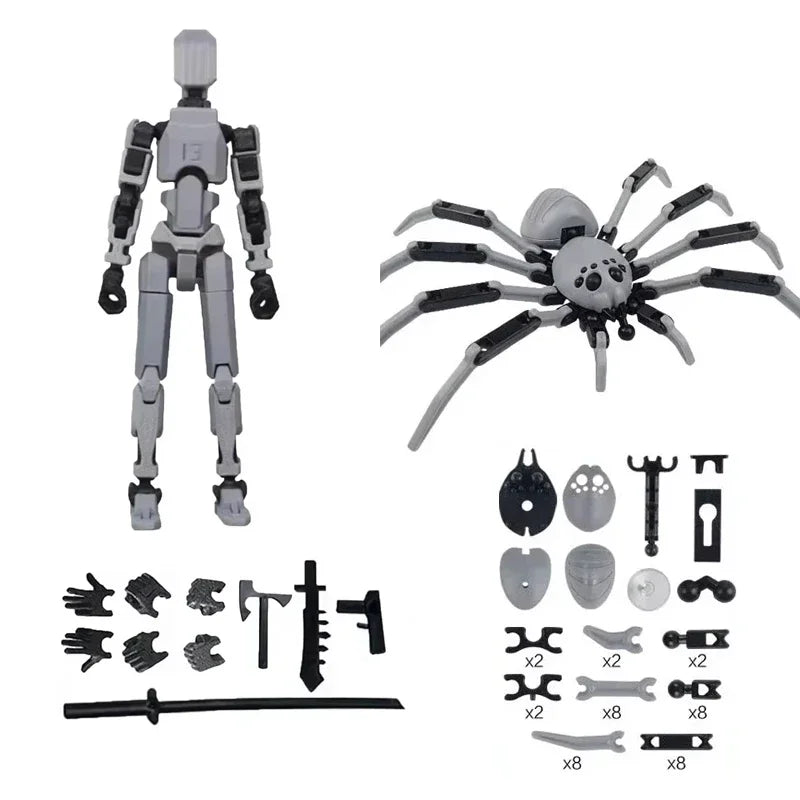 Multi-Jointed Movable Robot 3D Printed Mannequin Toy 13 Action Figure Full Body Movable Robot Toys Gifts For Children