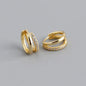 Fashion Stainless Steel Zircon Star Hoops Earrings For Women Vintage Crystal Zirconia Circle Earrings Punk Unisex Rock Jewelry