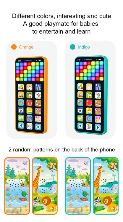 Children's Early Education Multimedia Tablet Color Screen USB Rechargeable Educational Toy with Music Features for Kids Learning