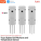 Tuya Zigbee Smart Water Valve Controller Sprinkler Drip Irrigation System and Tuya Zigbee Soil Moisture and Temperature Sensor