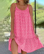 Summer 2026 Large Swing Strap Dress European American Leisure Style Printed Sleeveless Fashionable Casual Maxi Dress