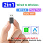 2IN1 Mini NEW Wireless CarPlay Android Auto Adapter Wired to Wireless Car Ai Box For Audi Toyota VW Peugeot MG Ford USB Dongle