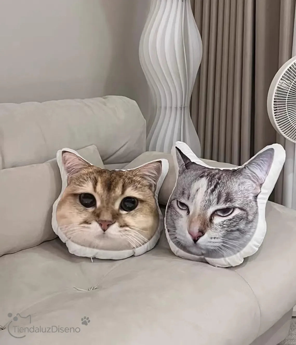 Customizable and fun giant avatar photo pillows, personalized pet polypropylene plush pillows and cushions, unique gifts