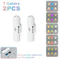 Double-head LED Night Light with Motion Sensor RGB Rechargeable Magnetic Wall Lamp Mood Ambient Light for Cabinet Hallway Stair