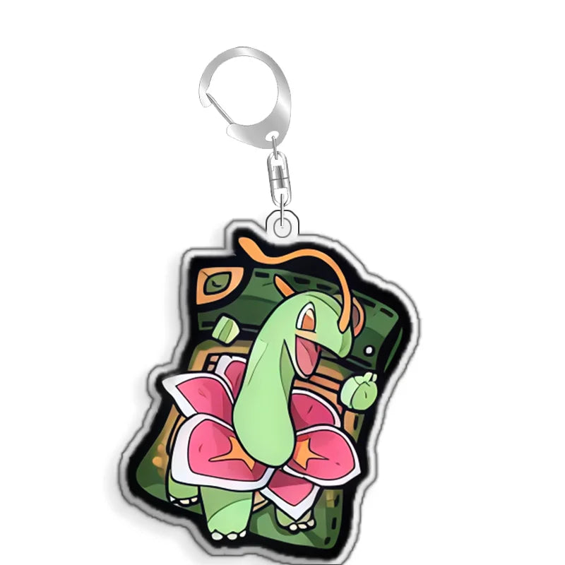 Keychain for Pokemon Kangaskhan Blastoise Acrylic Homemade Cartoon Anime Backpack Pendant Decoration Collection Fans Gift 5cm