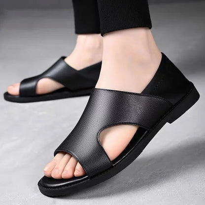 Men's Loafers Summer Hollow Out Breathable Hole Shoes Comfort Soft Casual Sandals-2020