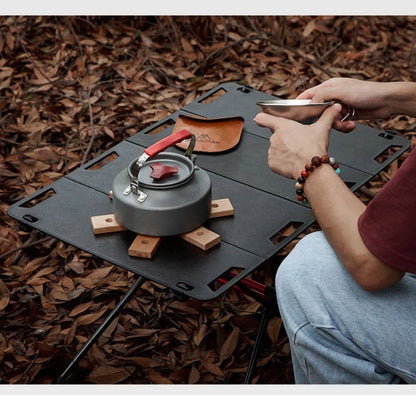 MOUNTAINHIKER Portable Picnic Table Beach Tables Camping Table for Foldable Edge With Hollowing Hangable Items More Convenient