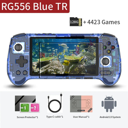 ANBERNIC RG556 Handheld Games Console 5.48'' AMOLED 1080*1920 Screen Android 5500mAh Portable Video Games Player AI Assistant
