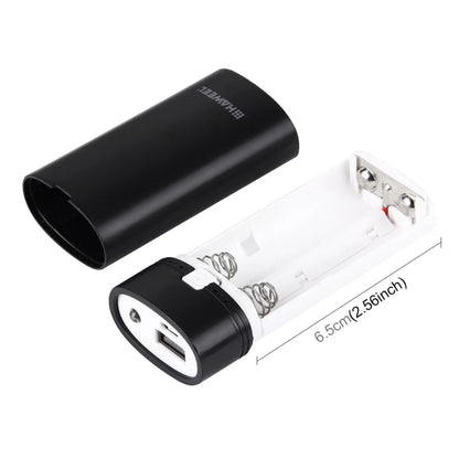 HAWEEL Phone Power Bank Box DIY 2x 18650 Battery 5600mAh Power Bank Shell Box with USB Output & Indicator, , Battery Not Include