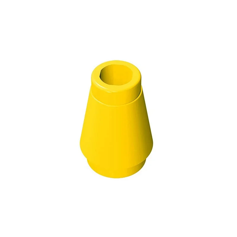 10PCS 59900 4589 1x1 Cone Block Moc Building Loose Parts Compatible with Brick DIY Children's Toy Assembly Gift