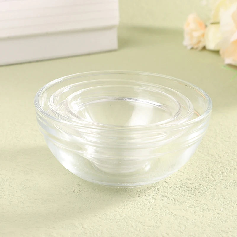 1Pcs Facial Makeup Skin Care Tools Glass Facial Mask Essential Oil Bowl Beauty Salon Essential Oil Bowl Thickening Mask Bowl