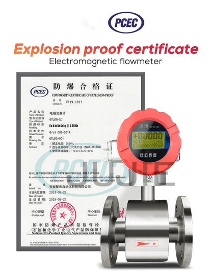 Digital Electromagnetic Flow Meter with LCD Display  for DN15 to DN300 Pipes  Pulse and 4-20mA Output