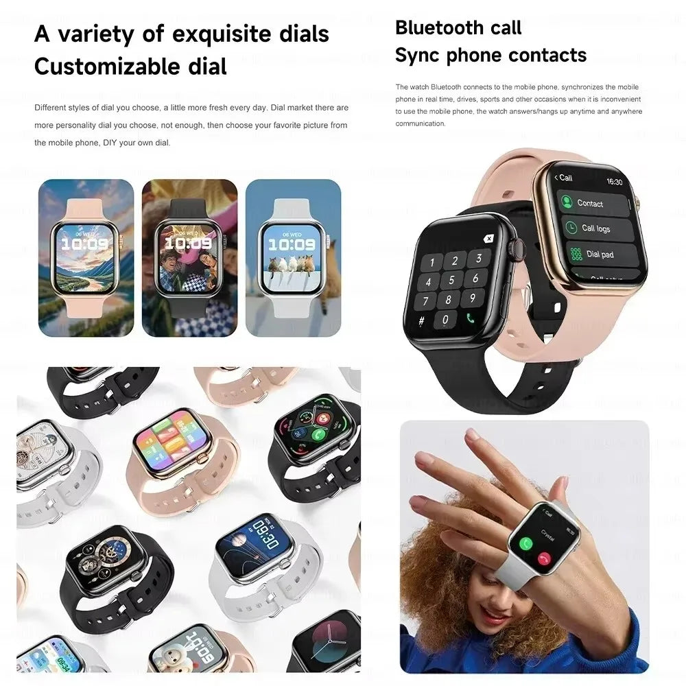 2026 Series 10 Watch 10 GPS Smart Watch Memory Music Video Bluetooth Call Heart Rate Waterproof NFC Smartwatch For Android IOS