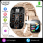 LIGE 2.01" HD Wyświetlacz Smartwatch dla Mężczyzn Kobiet Monitor Zdrowia Zegarki Sportowe Fitness AI Głos Rozmowy Bluetooth Męski Smartwatch Nowość