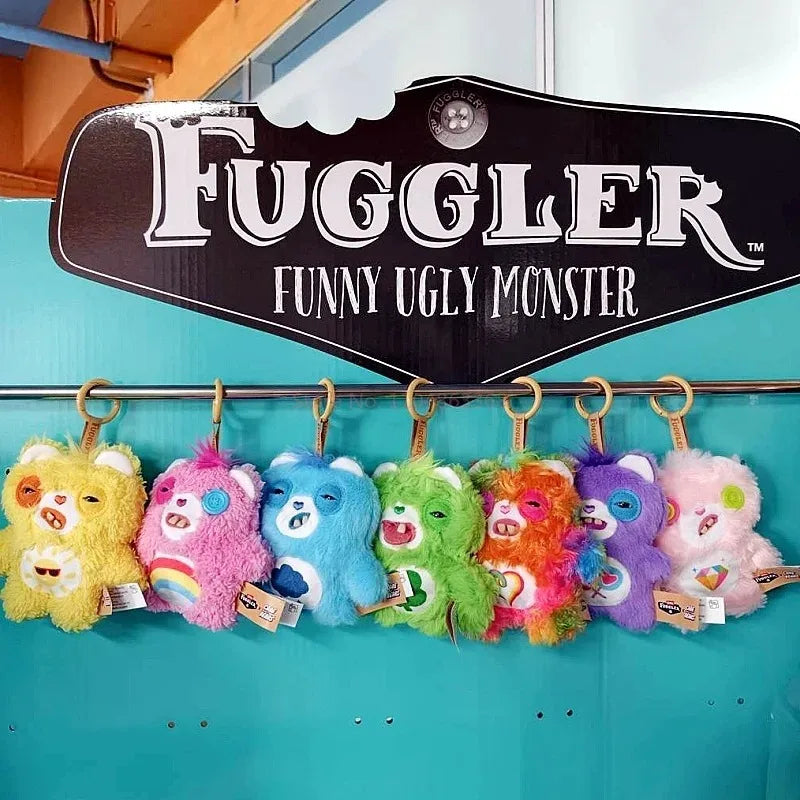 Original Fuggler Care-Bears Series Cute Ugly Teeth Monster Trendy Toys Plush Pendant Funny Trendy Dolls Keychain Gifts Bagged