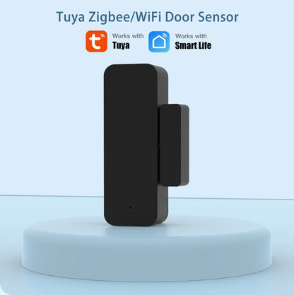 Tuya Zigbee WiFi Door Window Sensor Magnetic Security Smart Life Alexa Google Home Yandex
